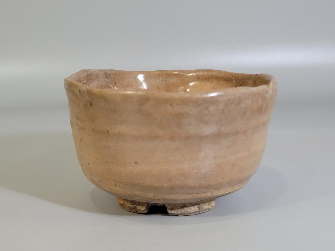 No228 江戸期の古萩茶碗 割高台 No228江戸期の古萩茶碗割高台